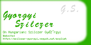 gyorgyi szilczer business card